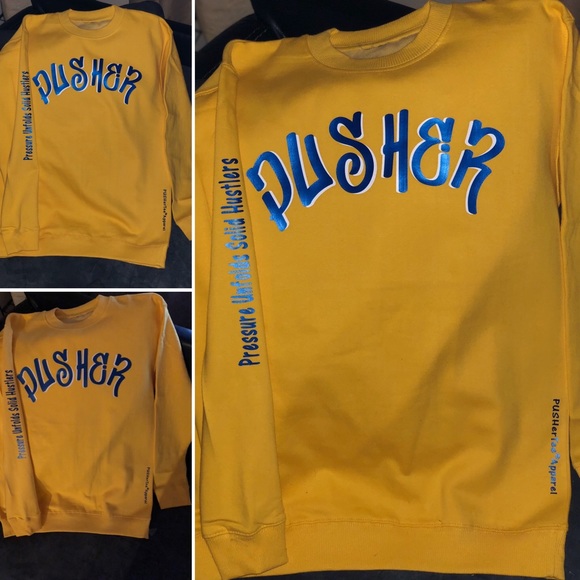 PUSHerTee Hoodies AirBending College Crew Tyedyed - Picture 7 of 8